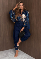 Pantaloni din denim balloon Iconic Fit ciemnoniebieskie