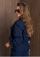 din denim Geacă Urban Denim ciemnoniebieska