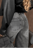 Pantaloni din denim banana Cloudy Mood gri