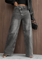 Pantaloni din denim banana Cloudy Mood gri