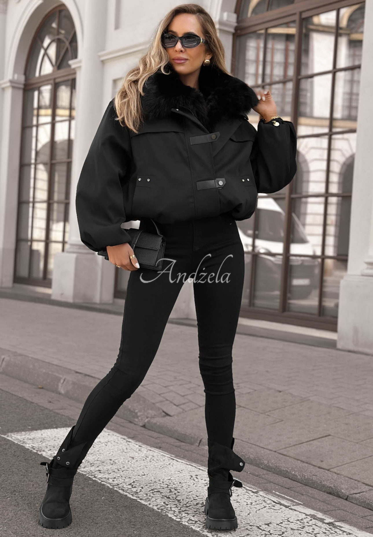 Geacă parka scurtă cu blăniță Cold North