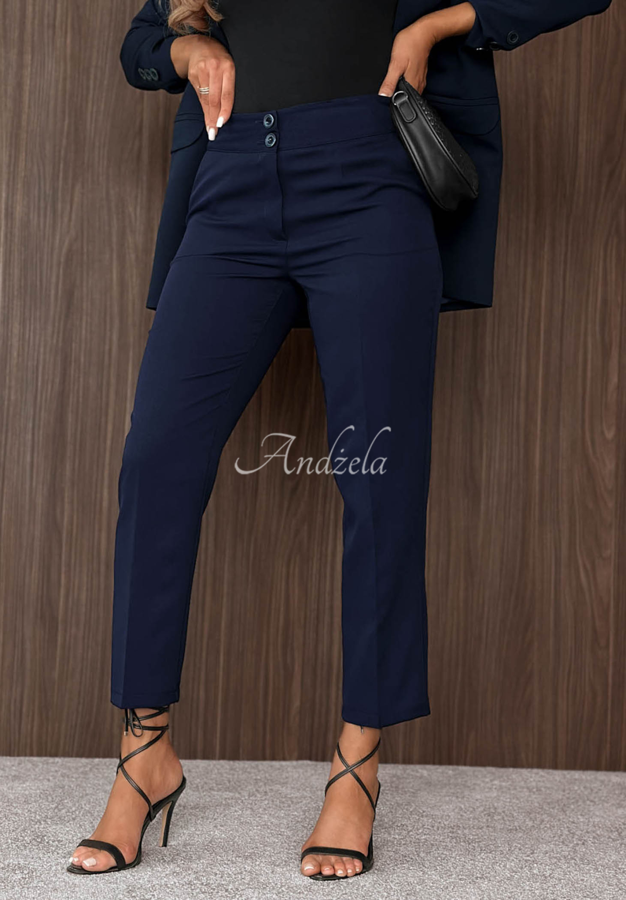 Pantaloni eleganți tip țigaretă Runway Ready