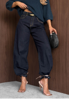 Pantaloni din denim banana Fall Ready ciocolatii