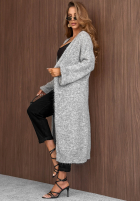 Długi Cardigan Cozy Haven negru