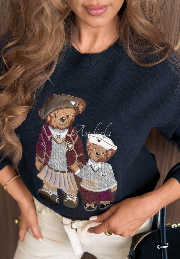Pulover din viscoză cu ursuleți Cuddle Club