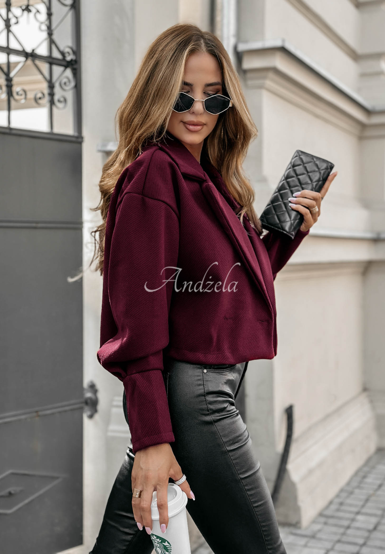 Pardesiu scurt Casual Calm cu guler