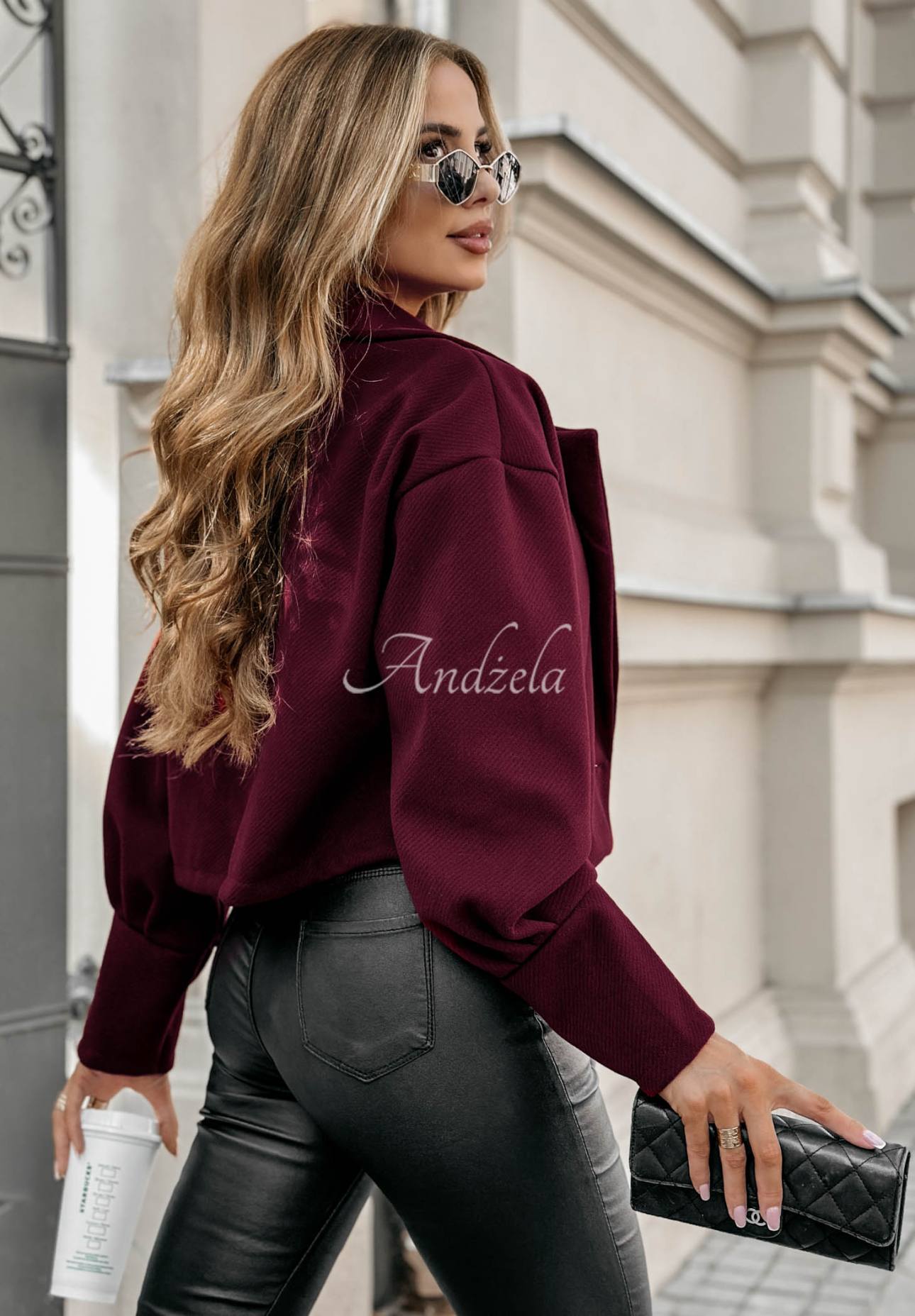 Pardesiu scurt Casual Calm cu guler