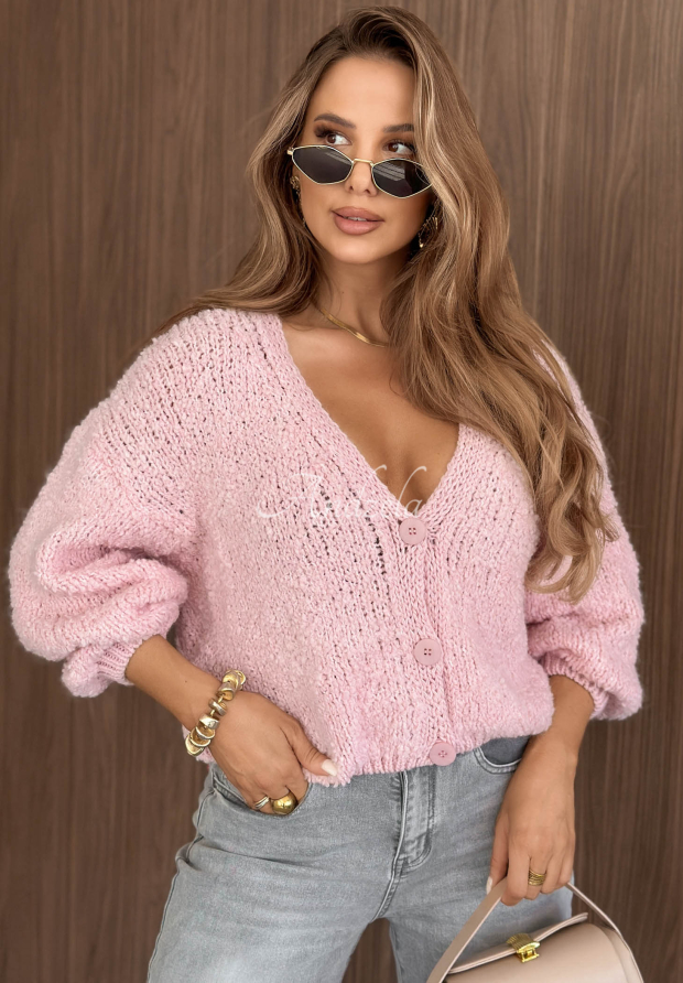 Cardigan oversize cu l&acirc;nă și alpaca Velvet Morning