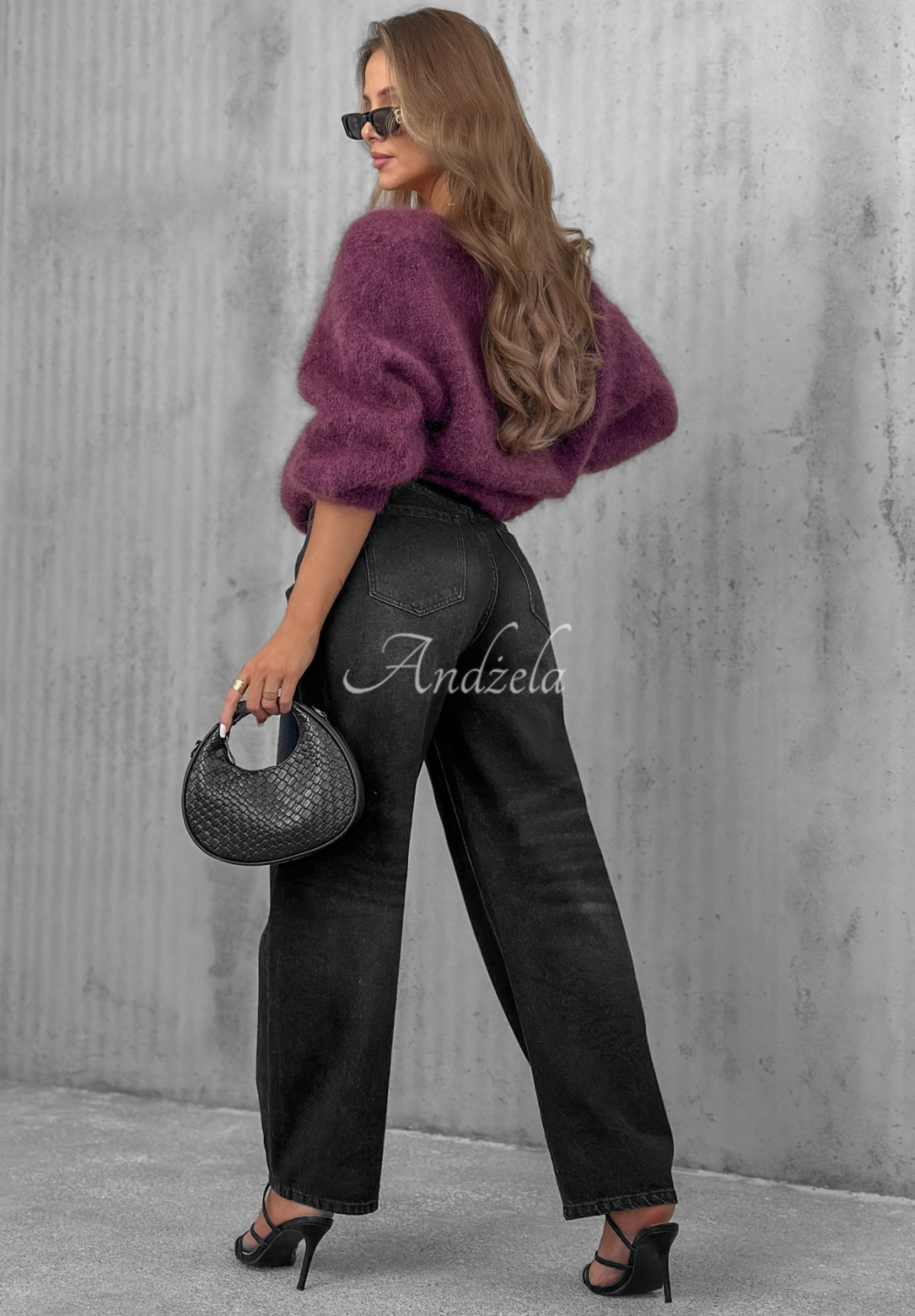 Cardigan scurt din mohair cu închidere Sugar Cloud