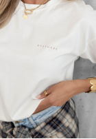 Bawełniana Bluză z długim rękawem Simple Chic ecru