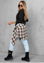 Bawełniana Bluză z długim rękawem Simple Chic ecru