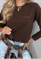 Bawełniana Bluză z długim rękawem Simple Chic ecru