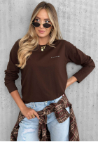 Bawełniana Bluză z długim rękawem Simple Chic ecru