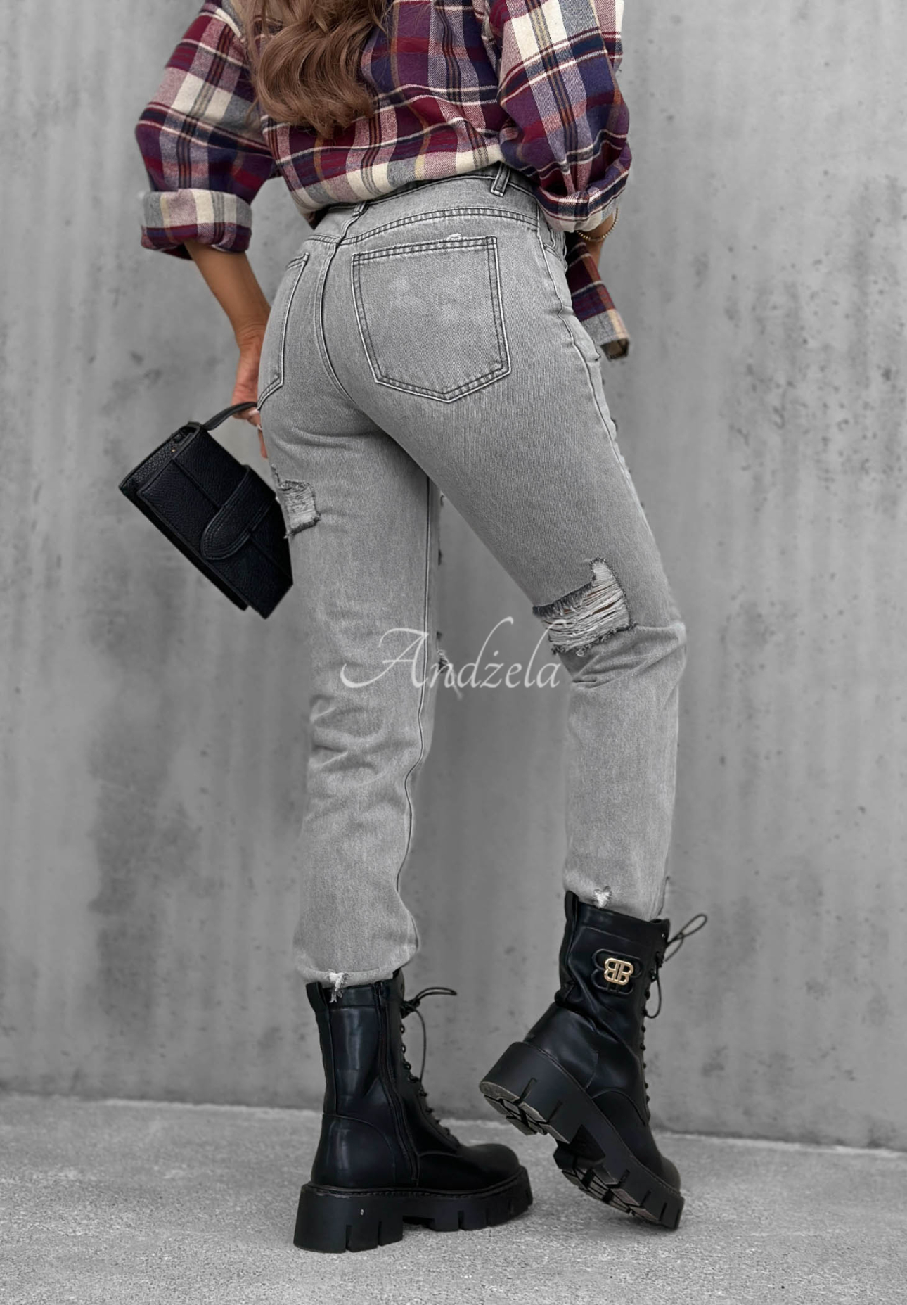 Blugi skinny cu abraziuni Chase Me