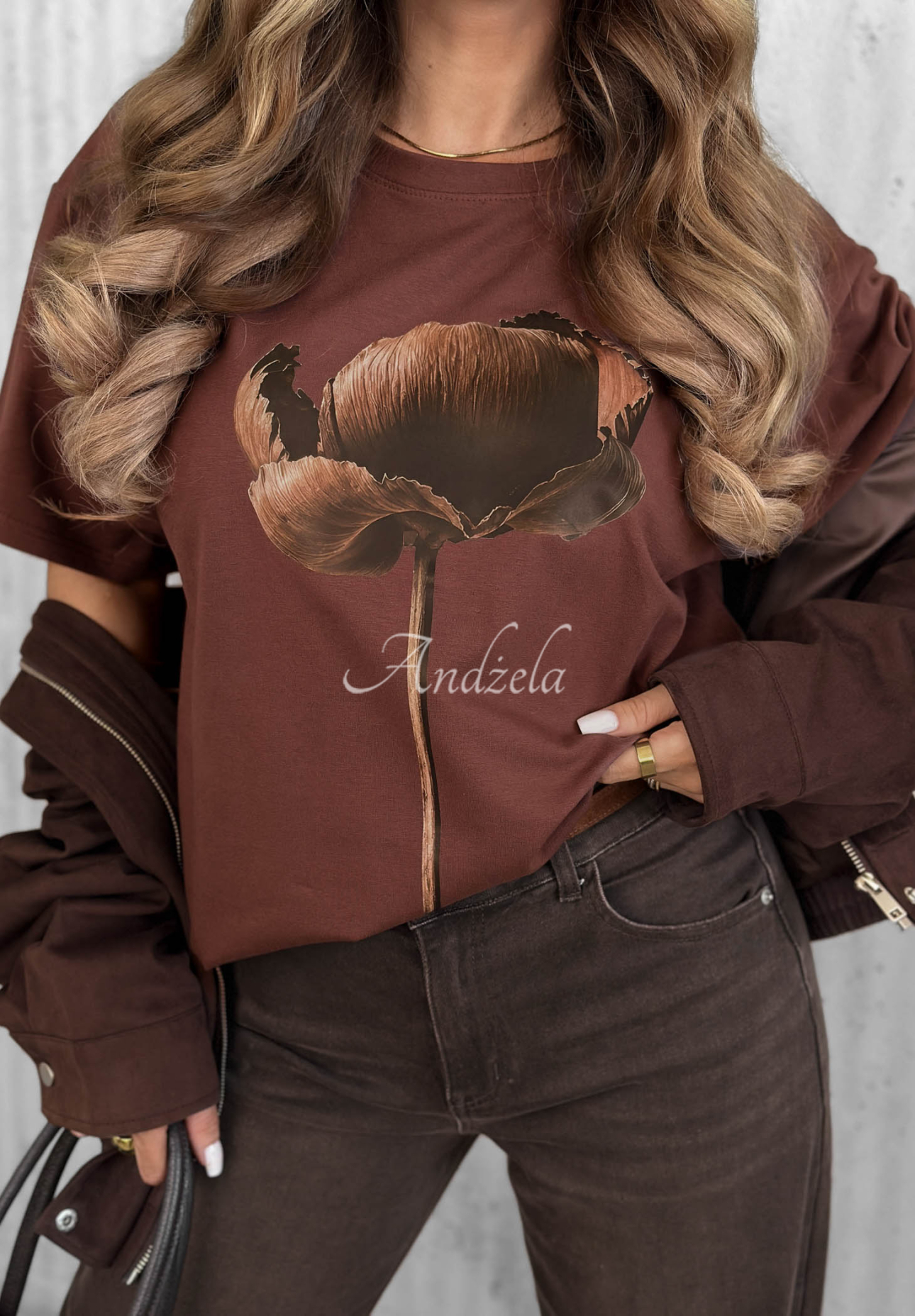 Tricou din bumbac cu imprimeu Flower Memory