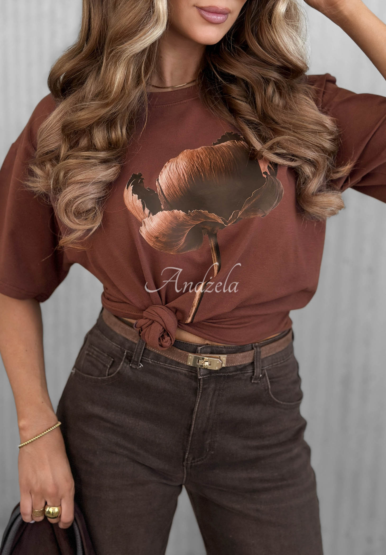 Tricou din bumbac cu imprimeu Flower Memory