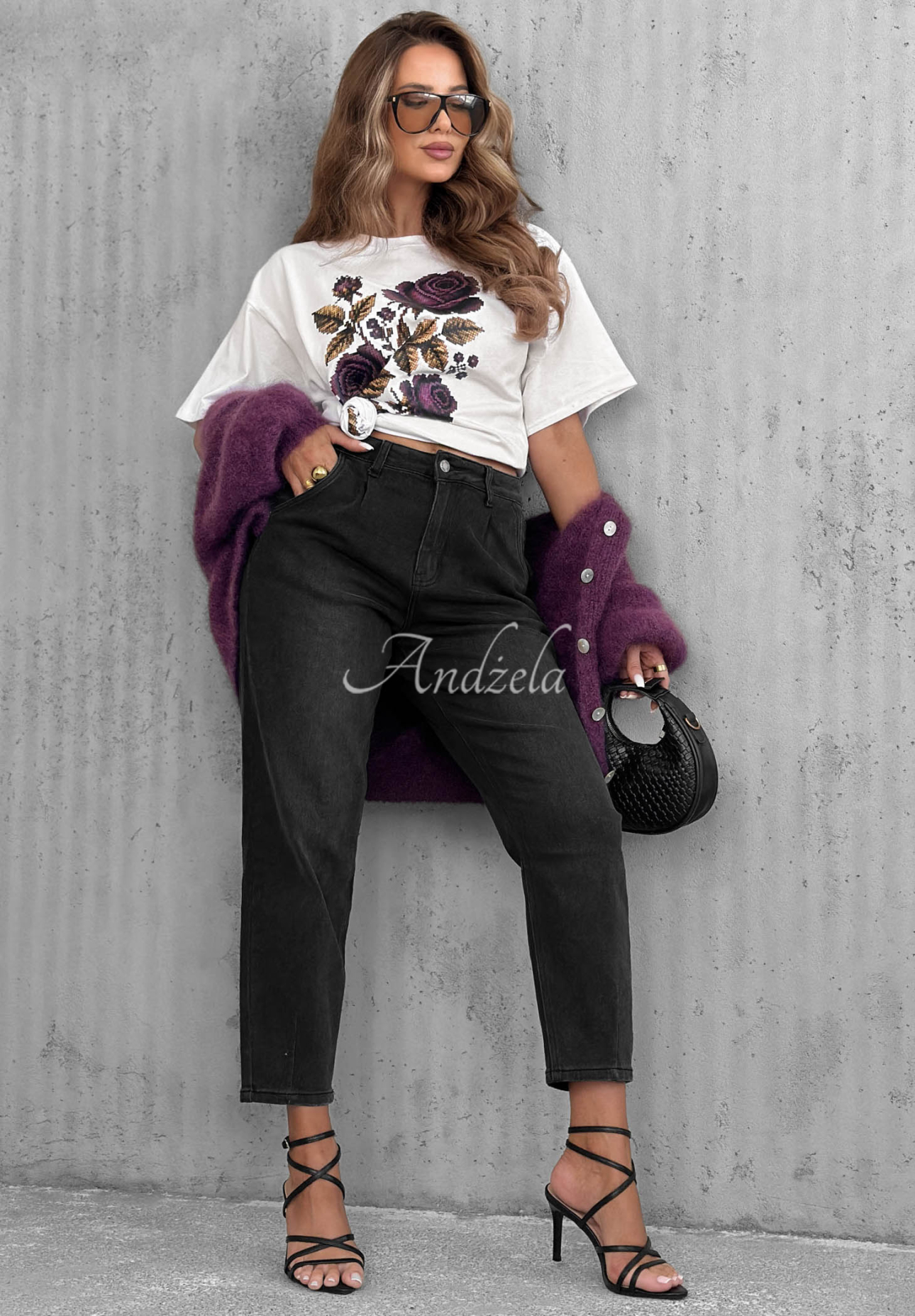 Tricou din bumbac cu imprimeu Forgotten Roses