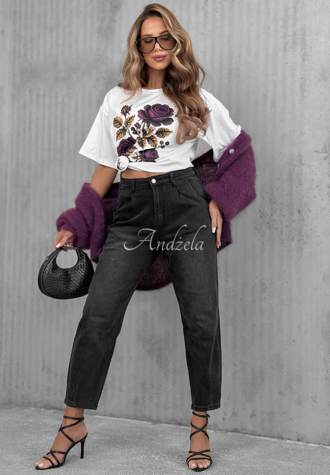 Tricou din bumbac cu imprimeu Forgotten Roses