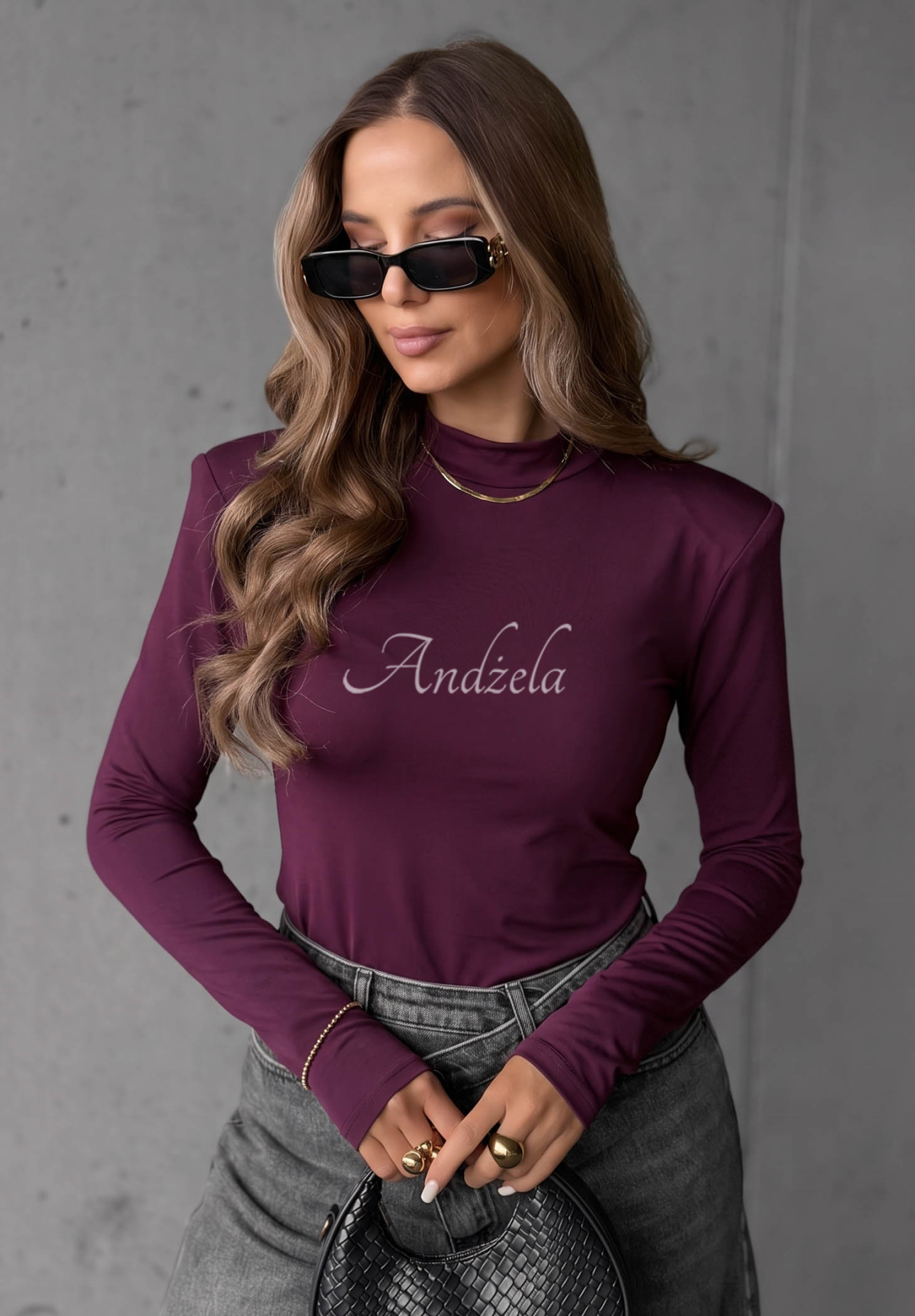Bluză din viscoză cu mâneci lungi Soft Classics