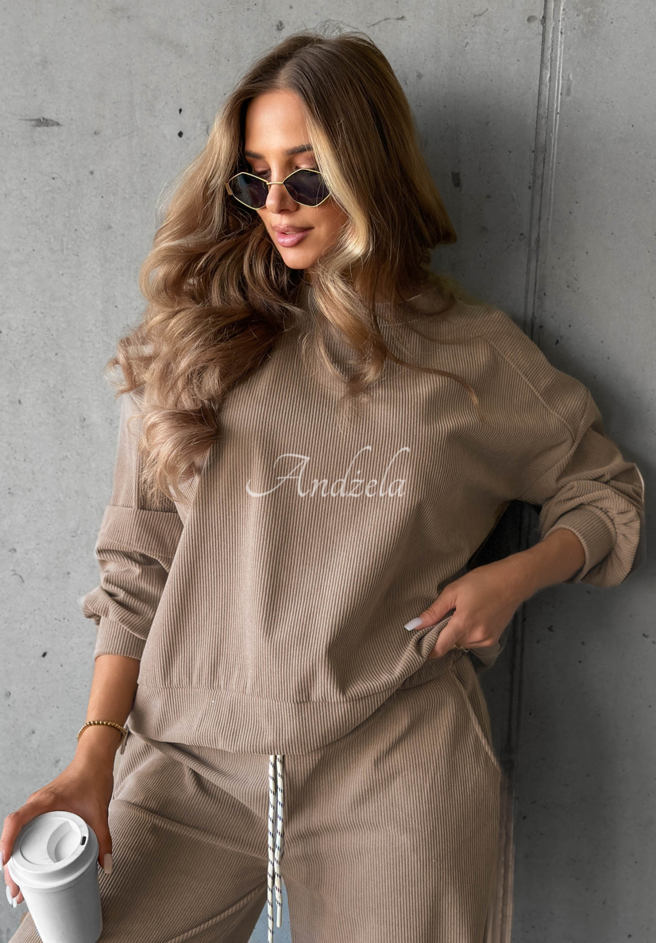 Set trening din catifea reiată cu viscoză Endless Comfort
