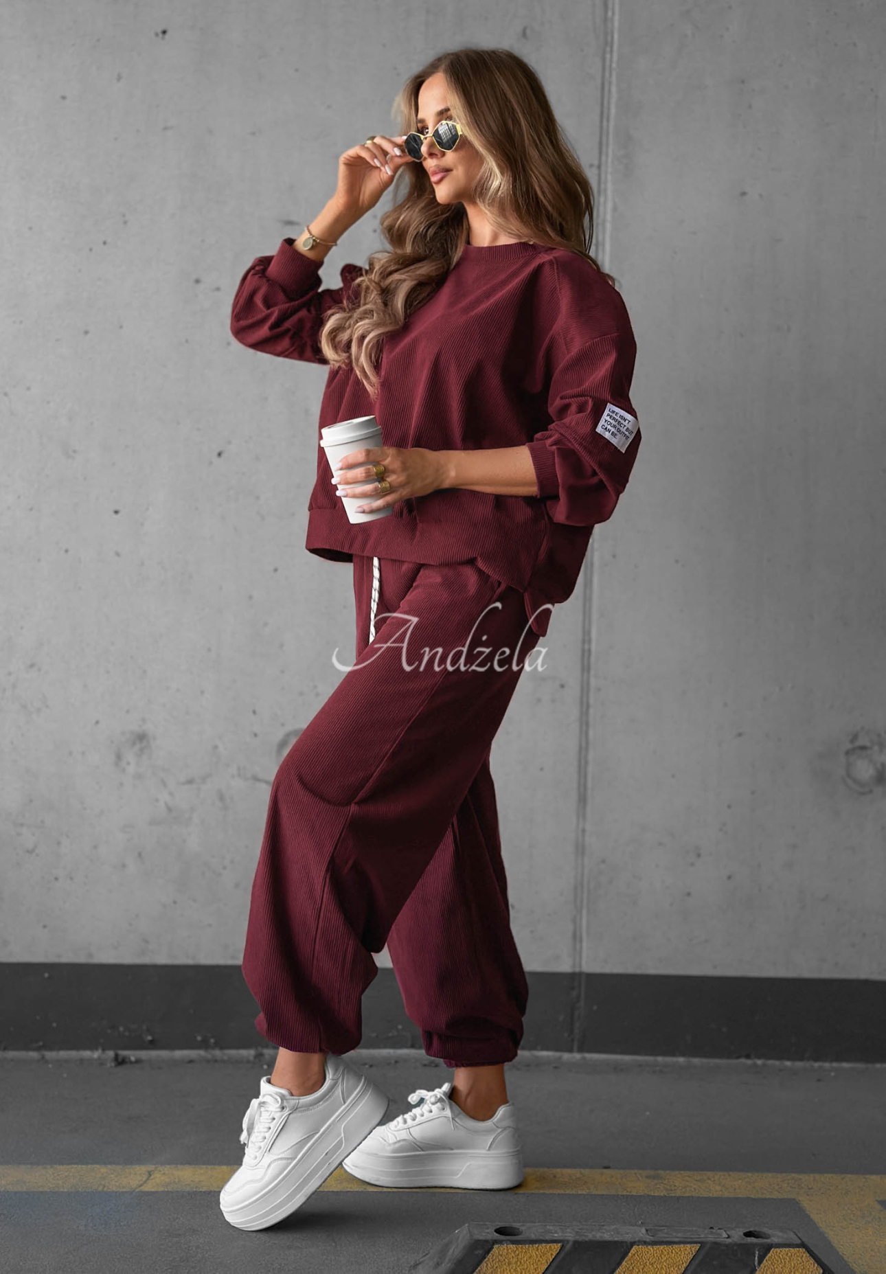 Set trening din catifea reiată cu viscoză Endless Comfort