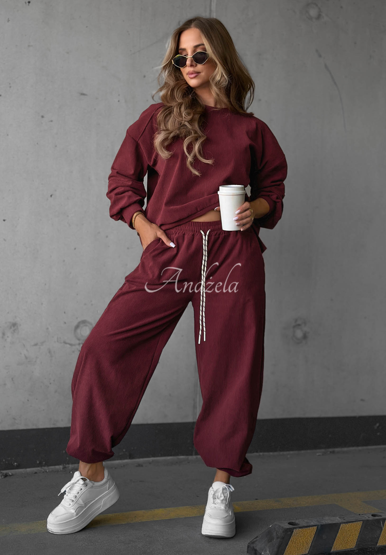 Set trening din catifea reiată cu viscoză Endless Comfort