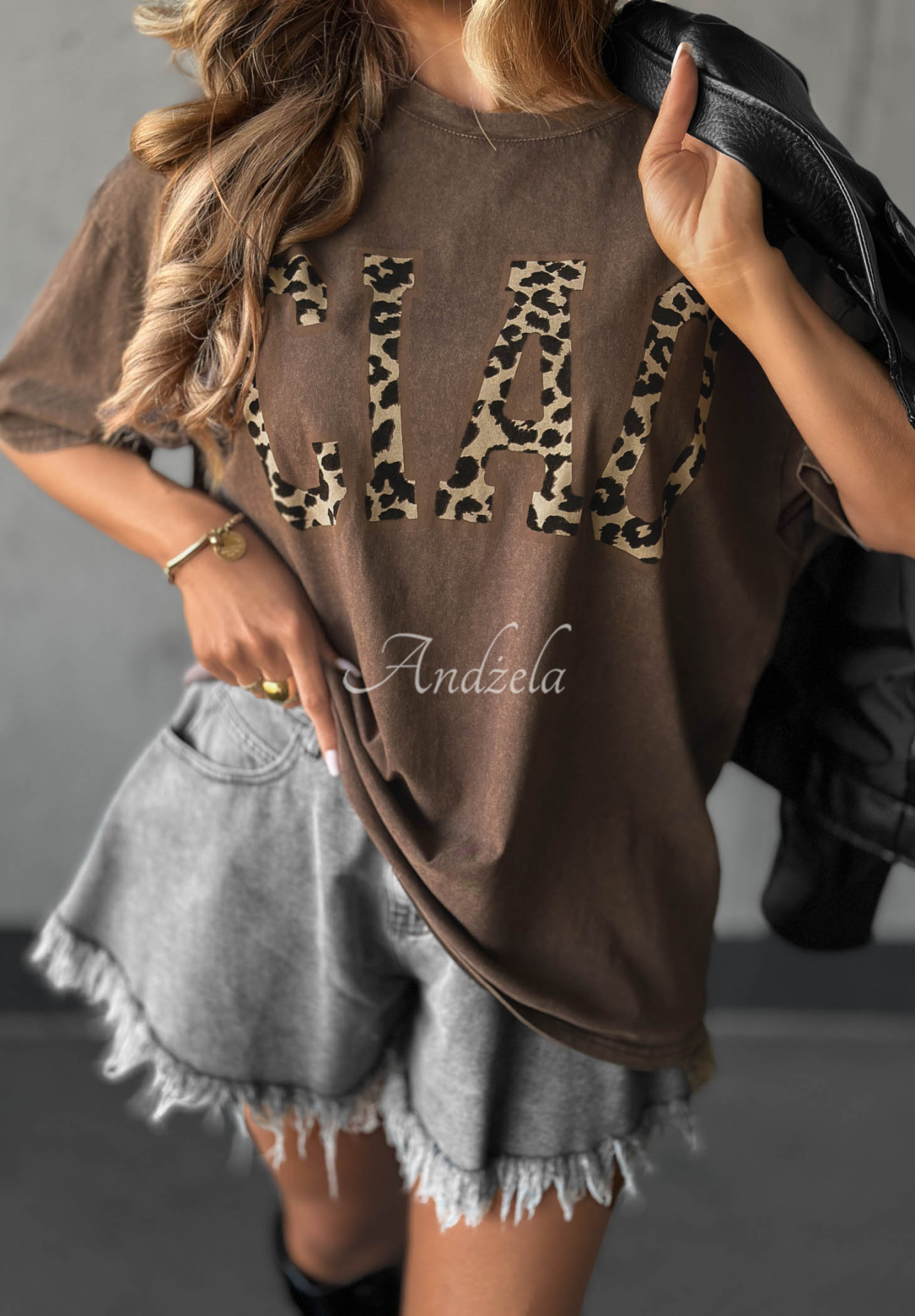 Tricou din bumbac cu imprimeu Ciao Panther