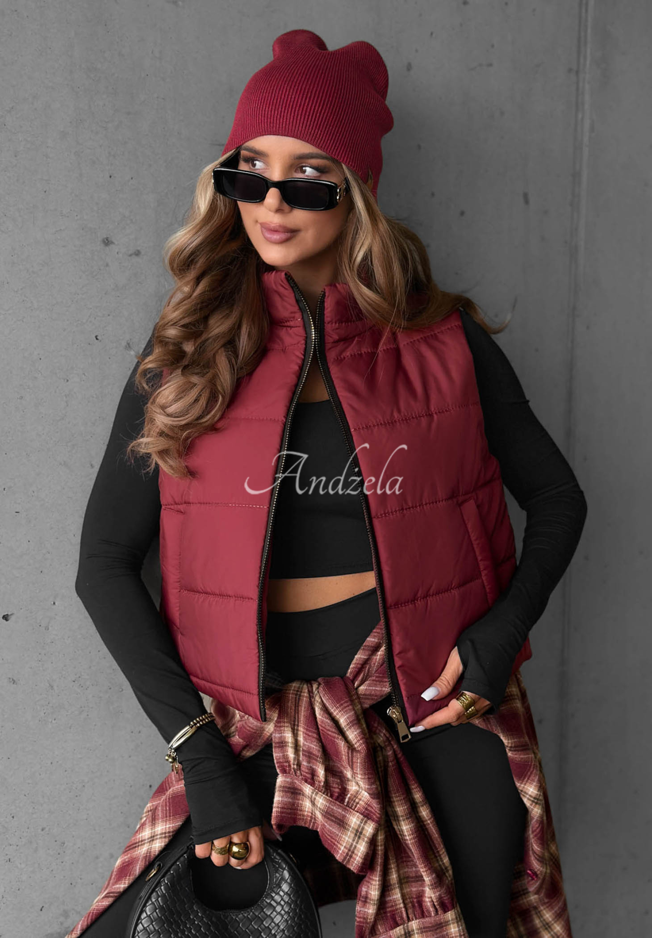 Vestă matlasată cu guler înalt Autumn Touch