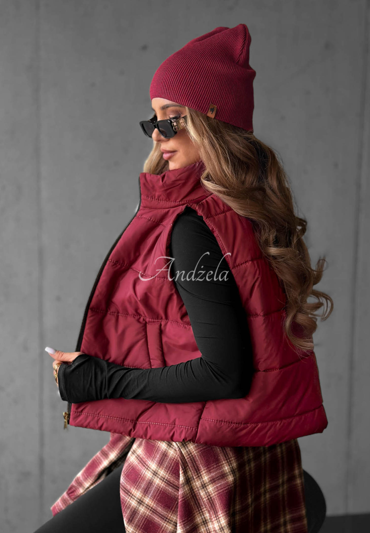 Vestă matlasată cu guler înalt Autumn Touch