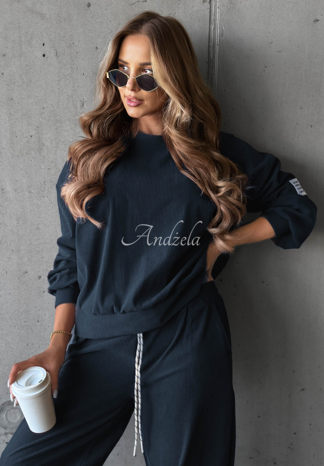 Set trening din catifea reiată cu viscoză Endless Comfort