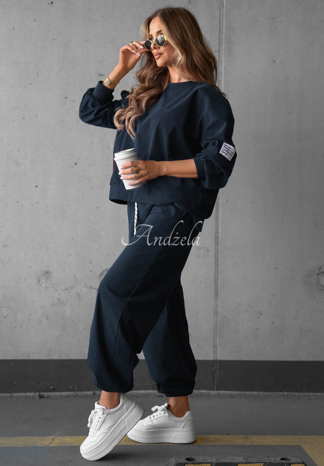 Set trening din catifea reiată cu viscoză Endless Comfort