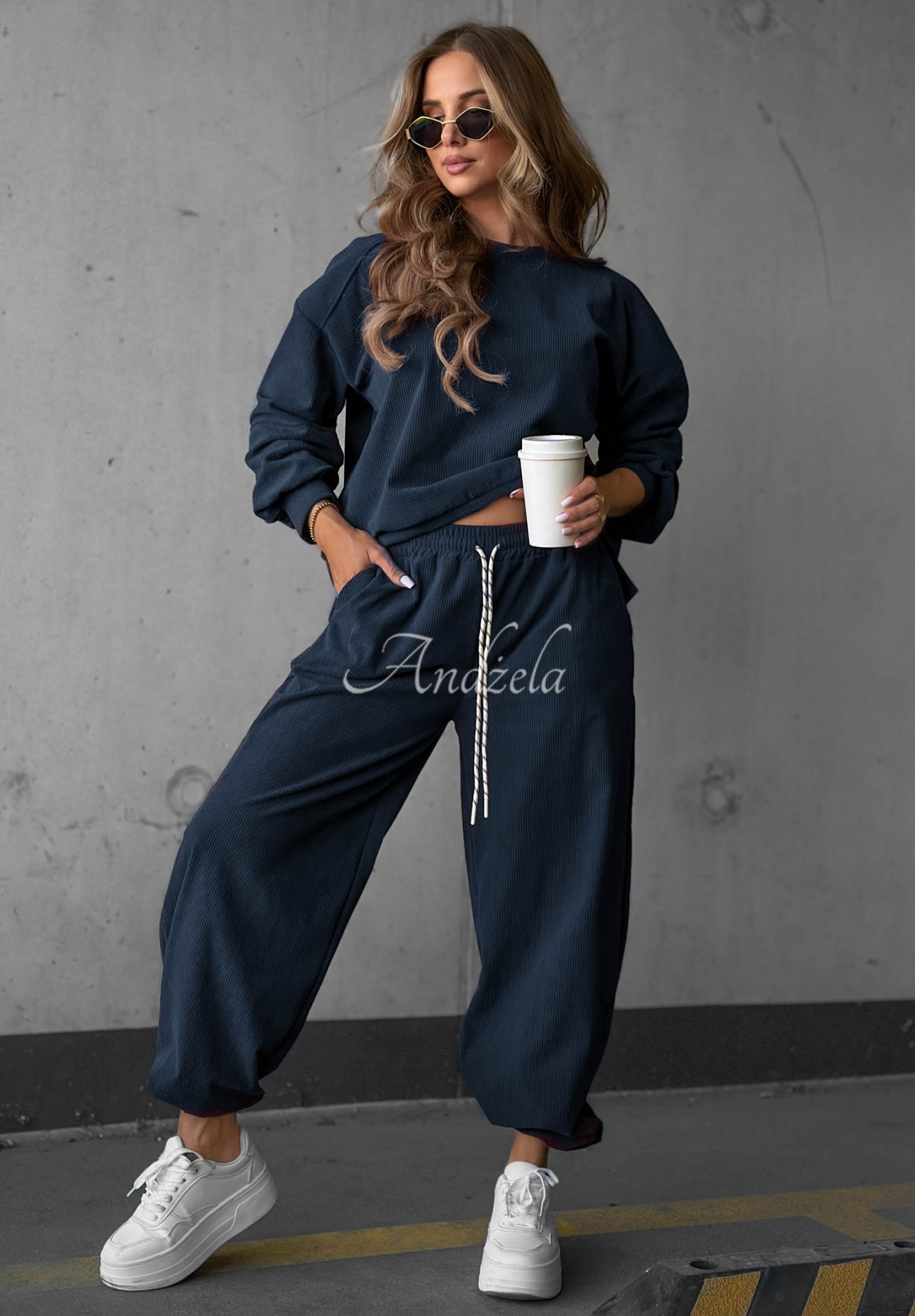 Set trening din catifea reiată cu viscoză Endless Comfort