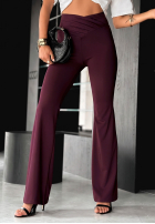 Pantaloni z marszczeniem Talk With Me negre