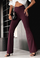 Pantaloni z marszczeniem Talk With Me negre