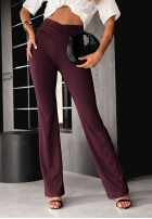 Pantaloni z marszczeniem Talk With Me negre