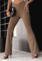 Pantaloni z marszczeniem Talk With Me negre