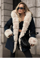 Geacă parka z futerkiem Stay Warm bluemarin