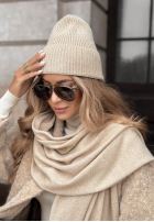 Compleu Căciulă i szalik z kaszmirem Arctic Romance mokka