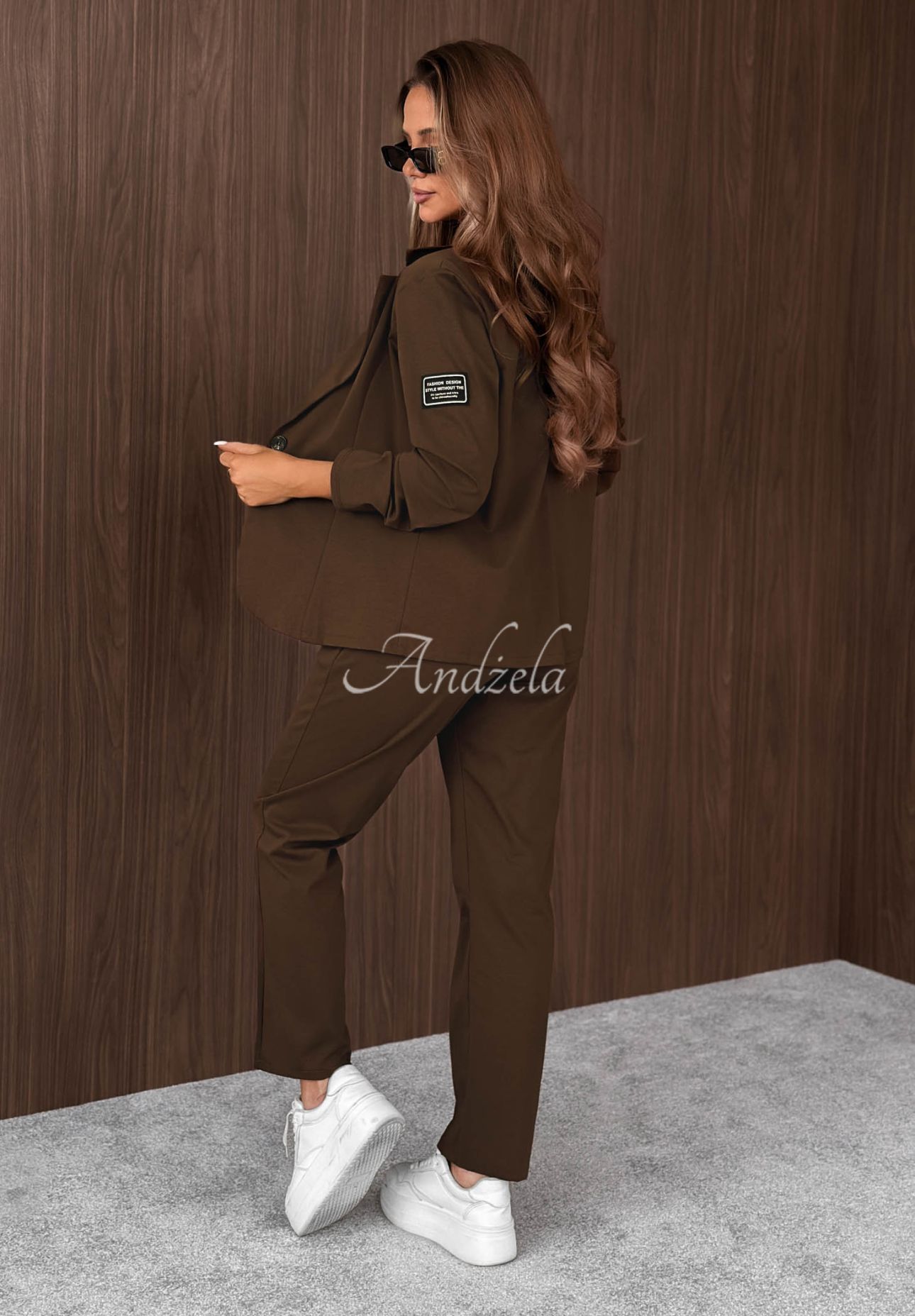 Compleu din vâscoză cu sacou și pantaloni Gentle Reset
