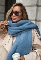 Miękki Sal z frędzlami Snow Darling mokka
