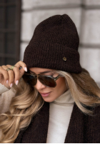 Căciulă z wełną merino Snowfall Charm negru