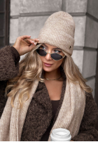 Căciulă z wełną merino Snowfall Charm negru