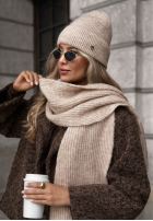 Căciulă z wełną merino Snowfall Charm negru