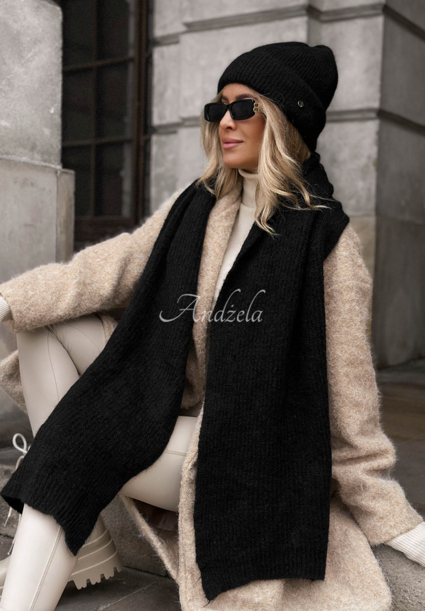 Fular cu l&acirc;nă merino și mohair Snowfall Charm