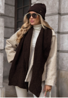 Căciulă z wełną merino Snowfall Charm bej