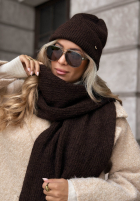 Căciulă z wełną merino Snowfall Charm bej