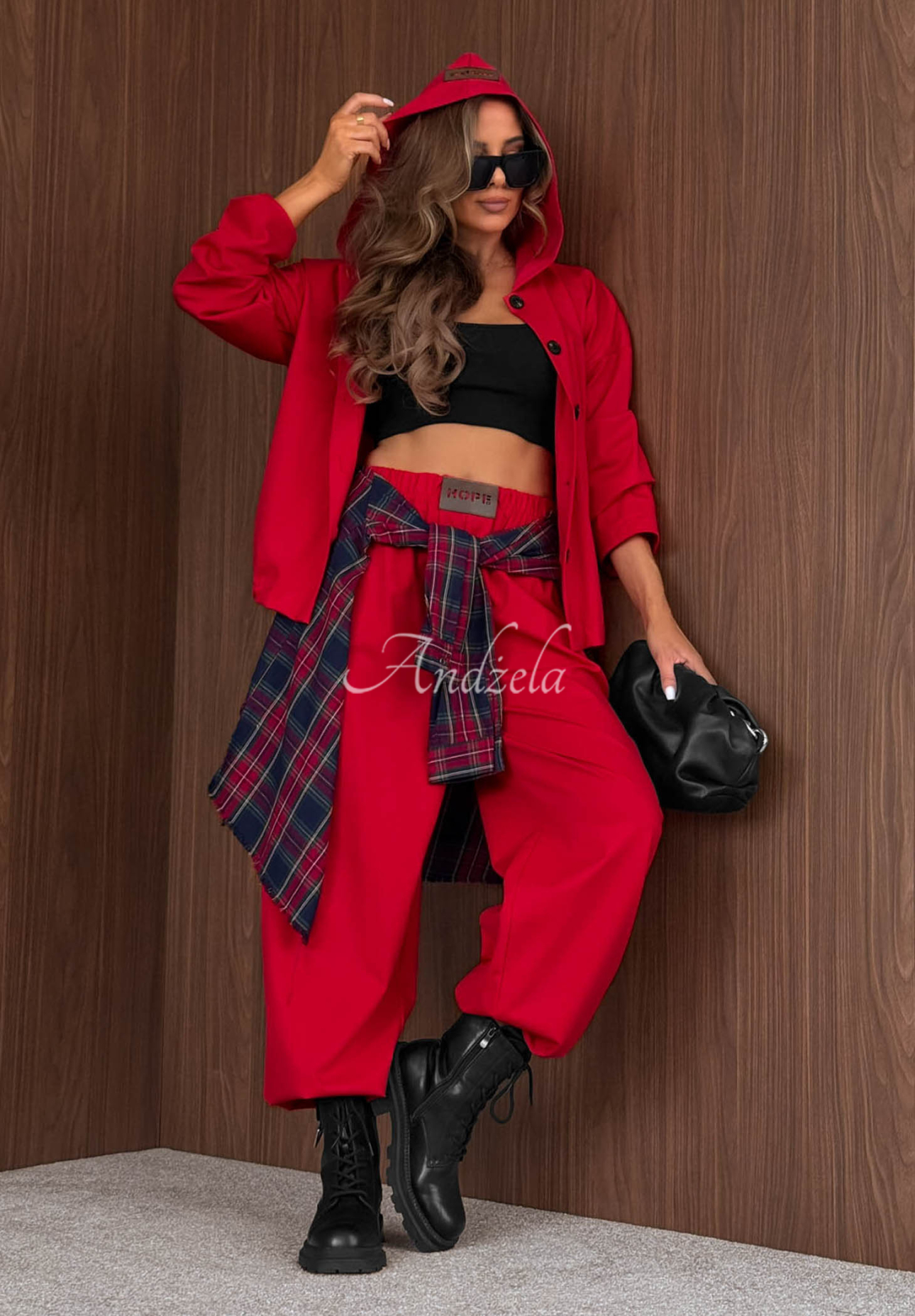Set din vâscoză cu hanorac și pantaloni Rainy Ritual