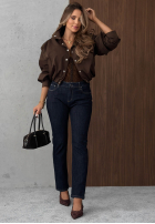 Pantaloni din denim skinny Sunday Stroll bluemarin