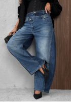 din denim Pantaloni banana Better Mood albastre