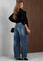 din denim Pantaloni banana Better Mood albastre